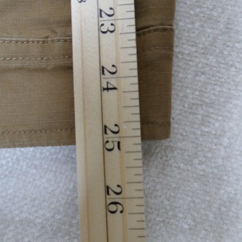 Free Assembly Men’s Barn Jacket Size M Brown Chore Coat Corduroy Collar Utility - Picture 6 of 7